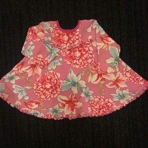 Toddler Girl Warm Long Sleeved Floral Dress ❄️